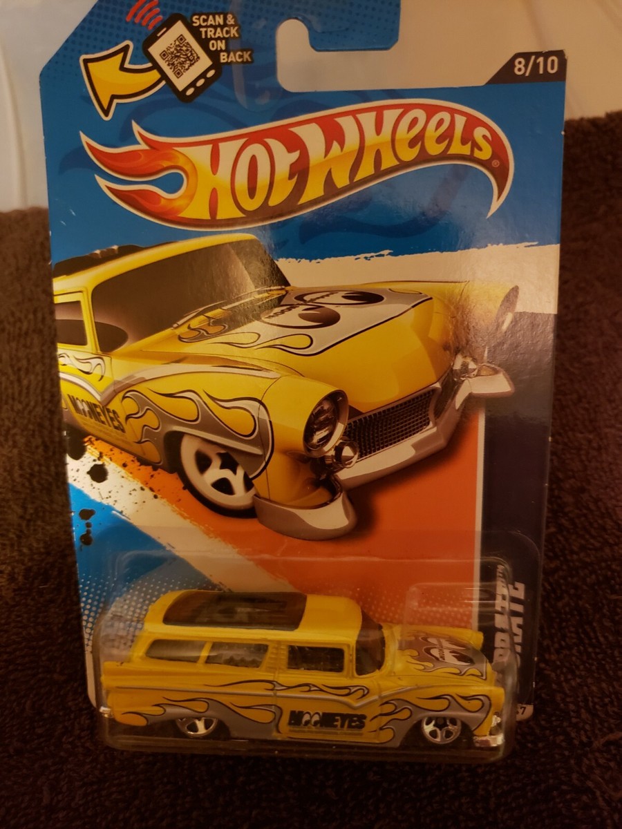 HOT WHEELS 8 CRATE YELLOW MOONEYES #148 HW PERFORMANCE '12 8/10