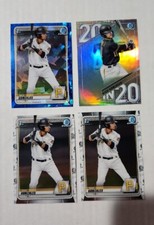 2020 Bowman Chrome Nick Gonzales Sapphire Refractor Insert + 2 Base 1st PIRATES 