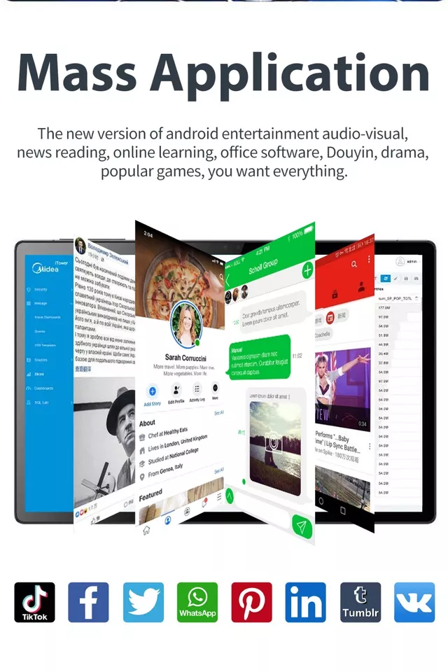 Tablet 12-inch Android Deca-Core  16GB RAM + 512GB WiFi 4G/5G  13 Dual Camera - Image 4 of 4