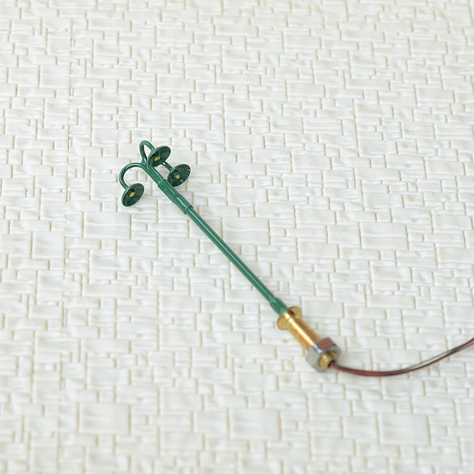 5 x N Scale LED light Model train Railroad street Lamp post + resistors #703NBG - Image 2 of 4