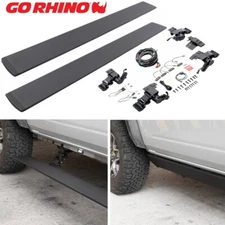 Go Rhino 20415587PC E1 Electric Running Boards for Ford F150 F250 F350 Crew Cab