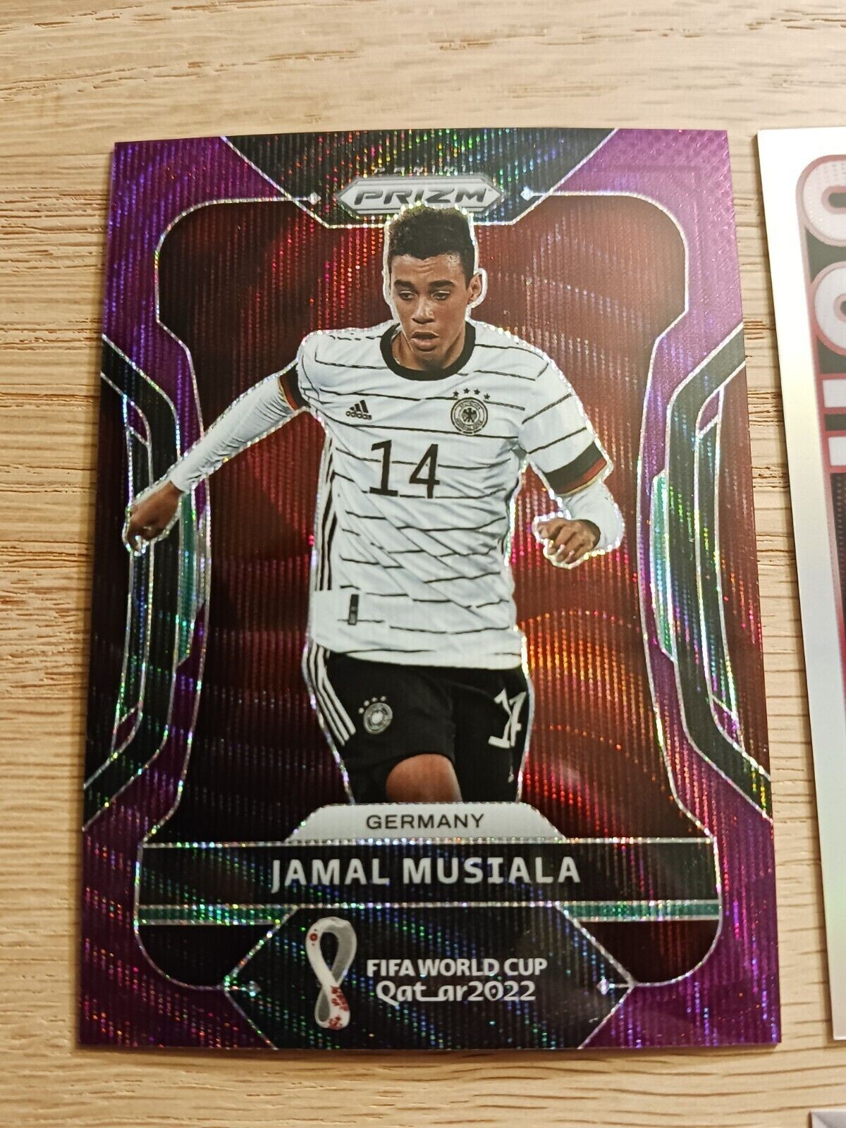 2022 Prizm FIFA World Cup Jamal Musiala Purple Wave - 95/99