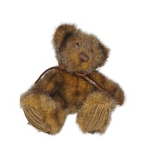 First  Main Minky 10" Brown Teddy Bear Plush Corduroy Feet