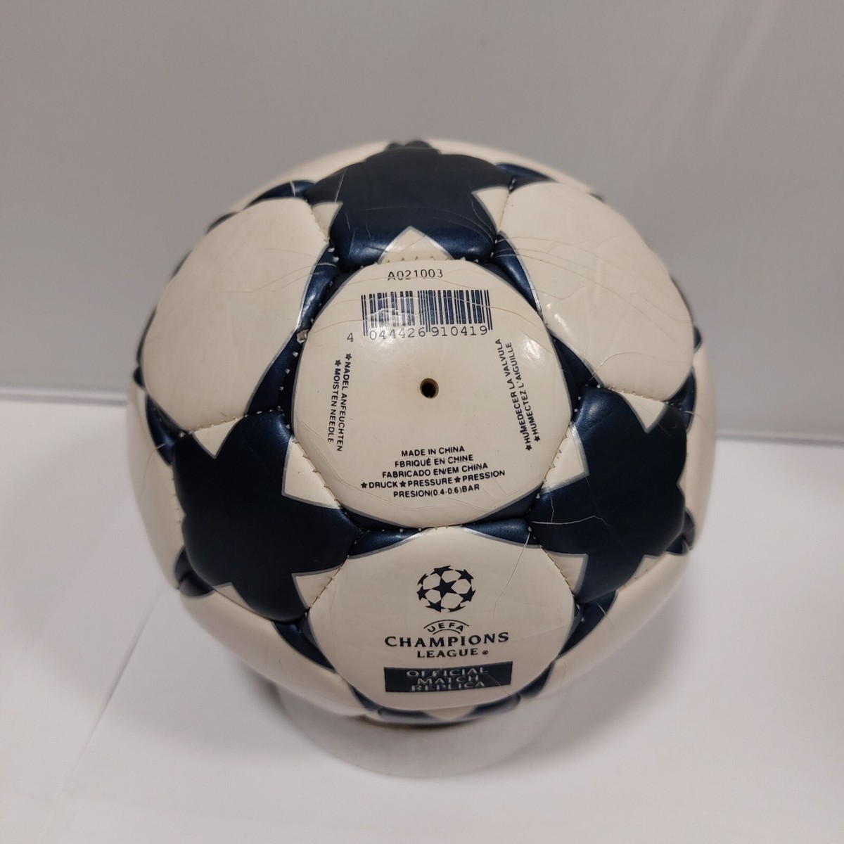 adidas チャンピオンズリーグFINAL オフィシャル2004年製　未使用品 adidas チャンピオンズリーグFINAL オフィシャル2004年製 未使用