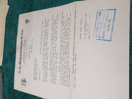 1918 Lettre I.L.Scheinman & Co.Detroit Michigan, Signé B.J - Photo 2 sur 3