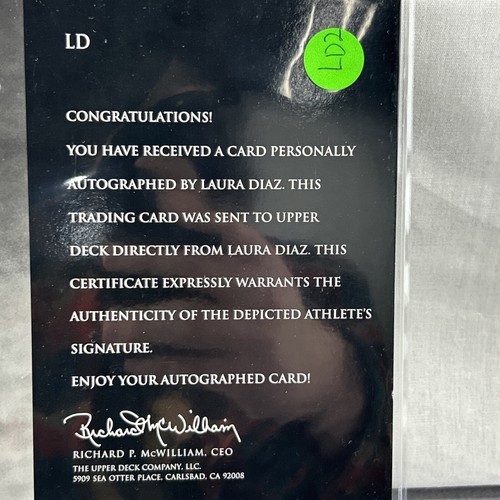 Laura Diaz Signed 2004 SP Signature Shots 8x10 Stock Photo (LD2) - Picture 17 of 20