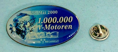 Mercedes Benz Pin 1.000.000 V-Motoren 29.05.00 MW Bad Cannstatt - Maße 43x25mm