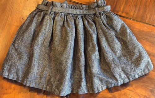 Gap Kids Girls Color Shiny Chocolate With Brown Ruffle on Botton Skirt Medium(8) - Picture 4 of 8