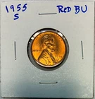 1955-S Lincoln Cent (Wheat Penny), Brilliant Uncirculated, Red