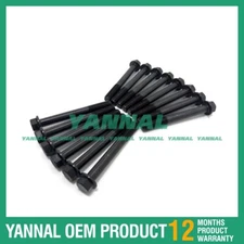 14X Cylinder Head Bolt For Yanmar 3TNE66 Excavator engine parts
