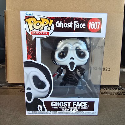 FUNKO POP HORROR MOVIES SCREAM GHOST FACE WITH KNIFE 1607 VINYL FIGURE 80696