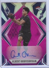 ALBERT OKWUEGBUNAM 2020 PANINI PHOENIX PINK PRIZM ROOKIE AUTO RC #D 63/99