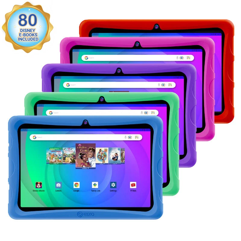 Contixo K103B 10" Inch for Kids 64GB HD Tablet w/ Disney E-Books Wi-Fi Camera