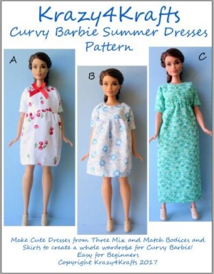 Barbie Doll Clothes Sewing Patterns Combination includes Four Patterns |  eBay