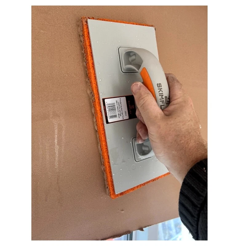 PLASTERING SPONGE  FLOAT Hydrorubber Medium 18 orange sponge Multipack Skimflex - Image 4 of 4