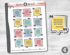 Famous Women Quotes Planner Stickers - inspirational inspration quote womens