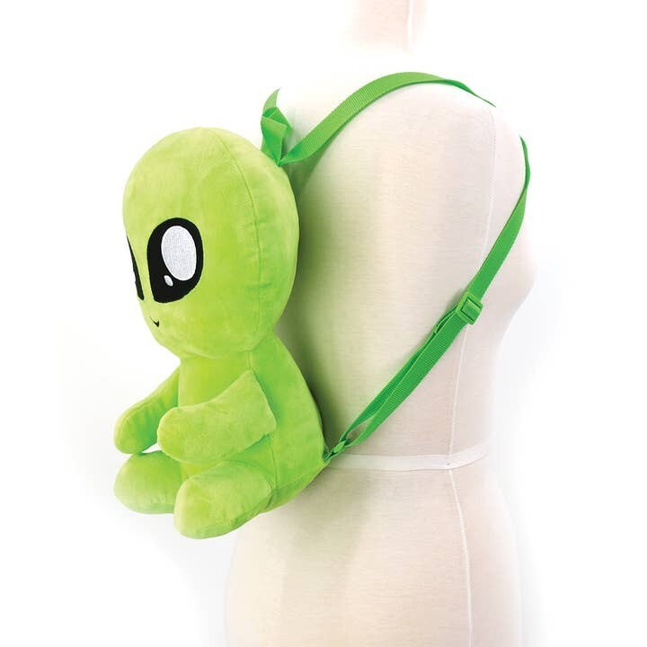NEW SPOOKYVILLE CRITTERS Alien Spaced Out AOP Mini Backpack NEW SPOOKYVILLE CRITTERS - Neon Alien Plush Backpack  main image 3