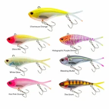 Nomad Design Vertrex Swim 75mm Soft Vibe Fishing Lure - Choose Colour BRAND NEW 