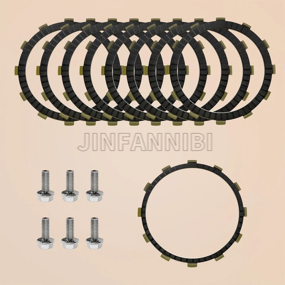 Clutch Friction Plates for Harley Softail Fat Boy Dyna FXDL Electra Street Glide - Image 2 of 4