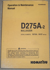 Komatsu D275A-2 Robot D'Indexation Tracteur Dozer Opération & Manuel Atelier " S