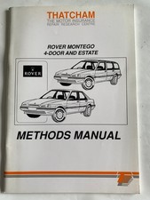 Rover Montego 4 Door & Estate 1993 Methods Manual Thatcham Insurance