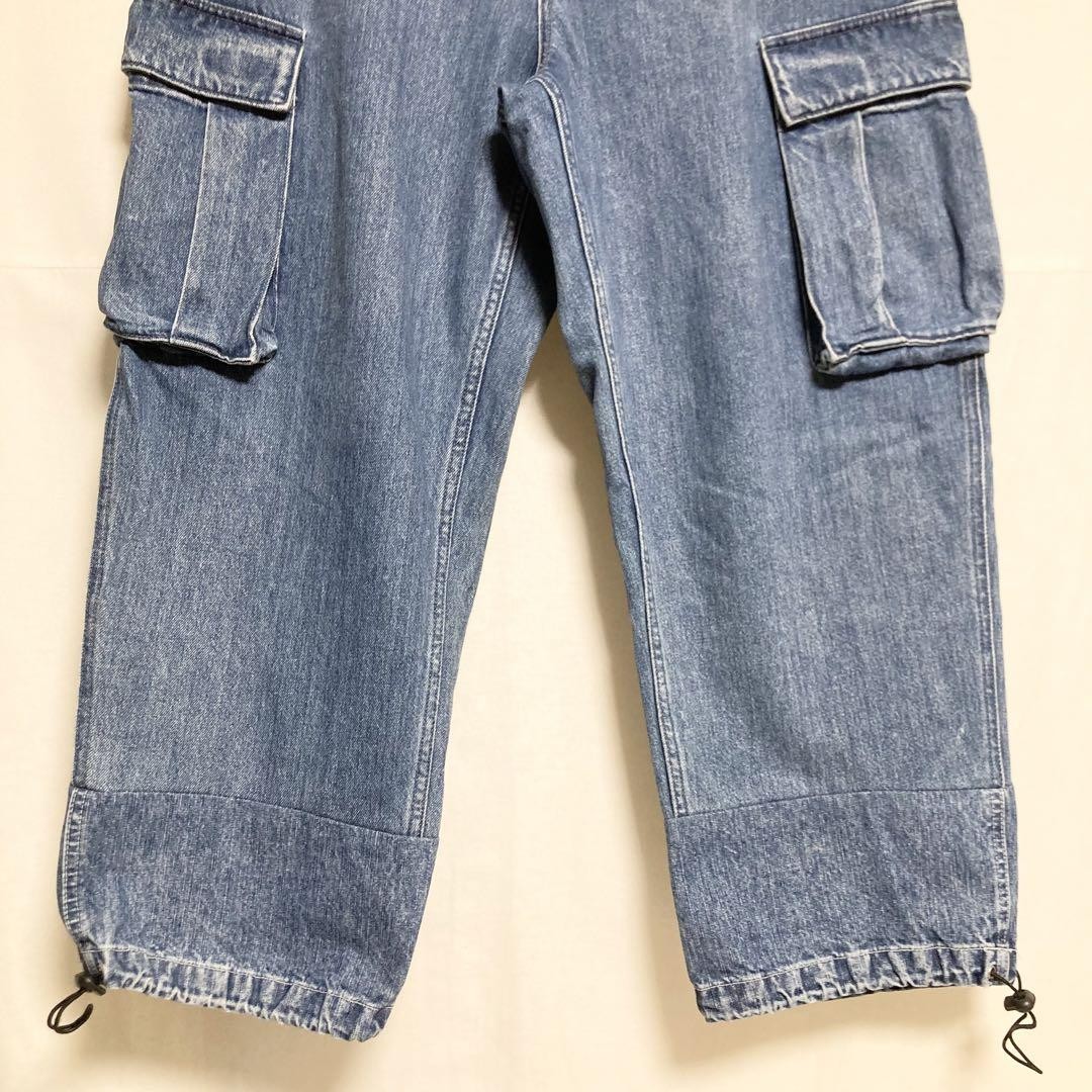 ★FULL OF SSUN★Circle Denim Cargo Pants★Denim★大人気★ FULL OF SSUN / CIRCLE DENIM CARGO PANTS / BROWN