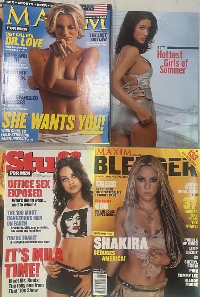 Maxim Stuff FHM Magazine Lot of 10 Jaime Pressly Mila Ali Shakira Lohan 👙🔥 - Image 3 of 3