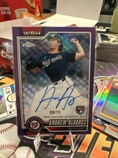 Andrew Alvarez Chrome 2026 Purple /75 Auto
