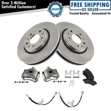 Front Brake Pad & Rotor Kit Semi-Metallic Fits 2003 Cadillac Seville