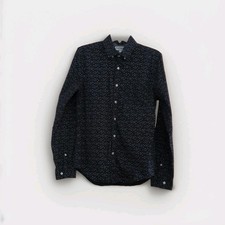EXPRESS Men s Fitted Dress Shirt Size S/P Long Sleeve Button Down Soft Wash