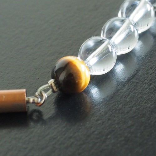 Pulsera Magnética Curativa - Ojo de Tigre y Cristal - Accesorio Energía Natural - Imagen 7 de 13