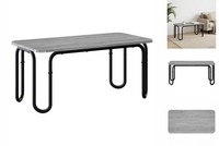 Couchtisch Kaffeetisch Beistelltisch Wohnzimmertisch Grau Sonoma 100X50X45 Cm Ho
