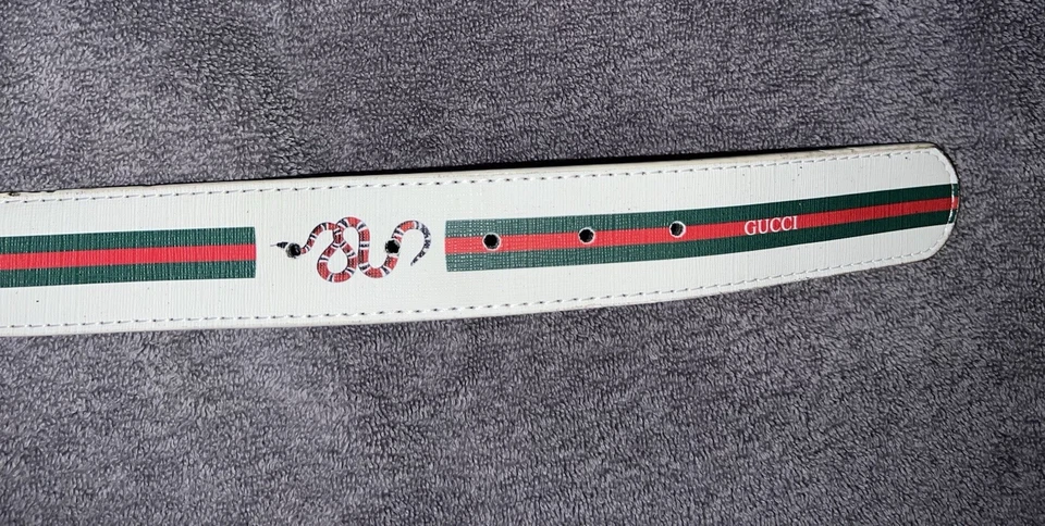 Cinto masculino Gucci XL vermelho rei cobra raro 🔥 - Imagem 4 de 4