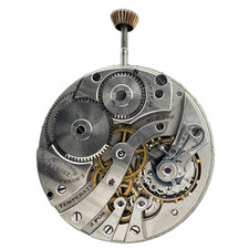 Antique 12s E. Howard Porcelain Dial Pinstriped Pocket Watch Movement Series 7