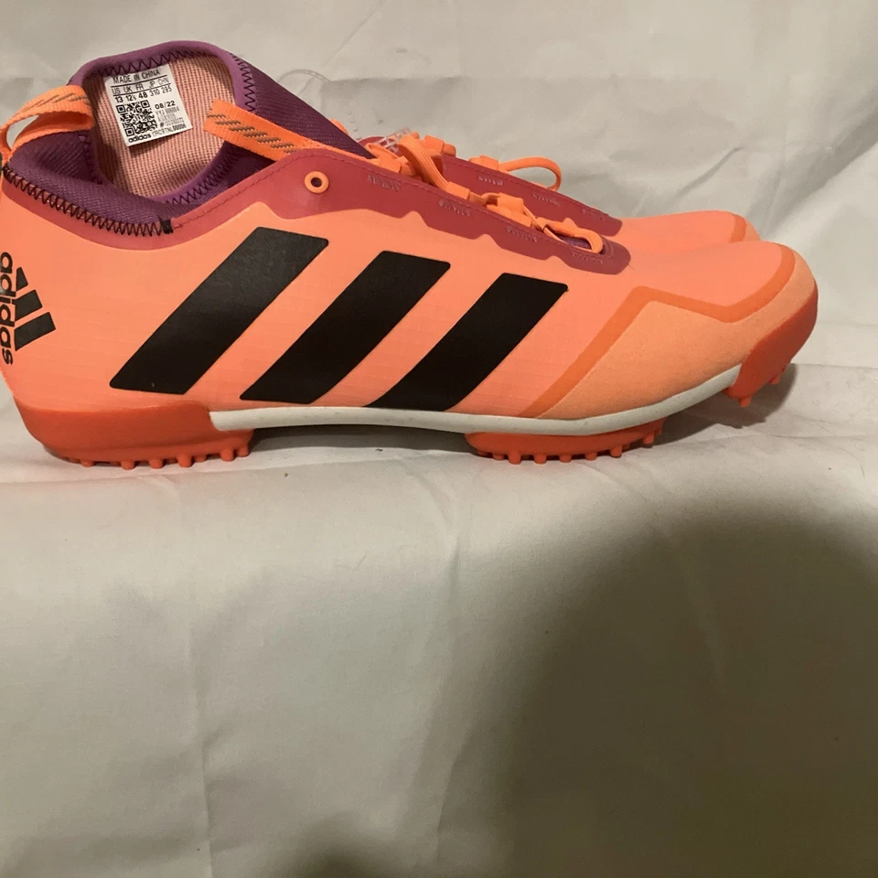 Adidas The Gravel Men's Size 13, Women 14 .Cycling Shoes neon orang/pink GX1665 - Image 3 of 4