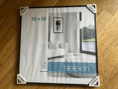 HochwertigerBilderrahmen, Nielsen, schwarz, Aluminium, 50x50, neu
