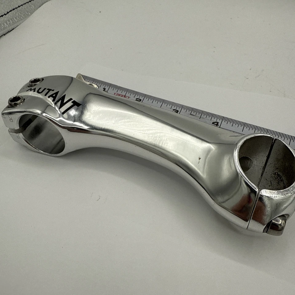 Vástago MUTANTE 3T plata 1 1/8” 25,8 mm/26,0 mm abrazadera, 120 mm longitud NOS Foto 2 de 4