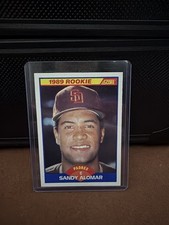 1989 Score Sandy Alomar Jr RC #630 Padres Rookie Card NM+ HOF Catcher. rookie card picture