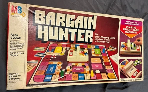 VINTAGE 1981 BARGAIN HUNTER board game 4109 Milton Bradley  - COMPLETE