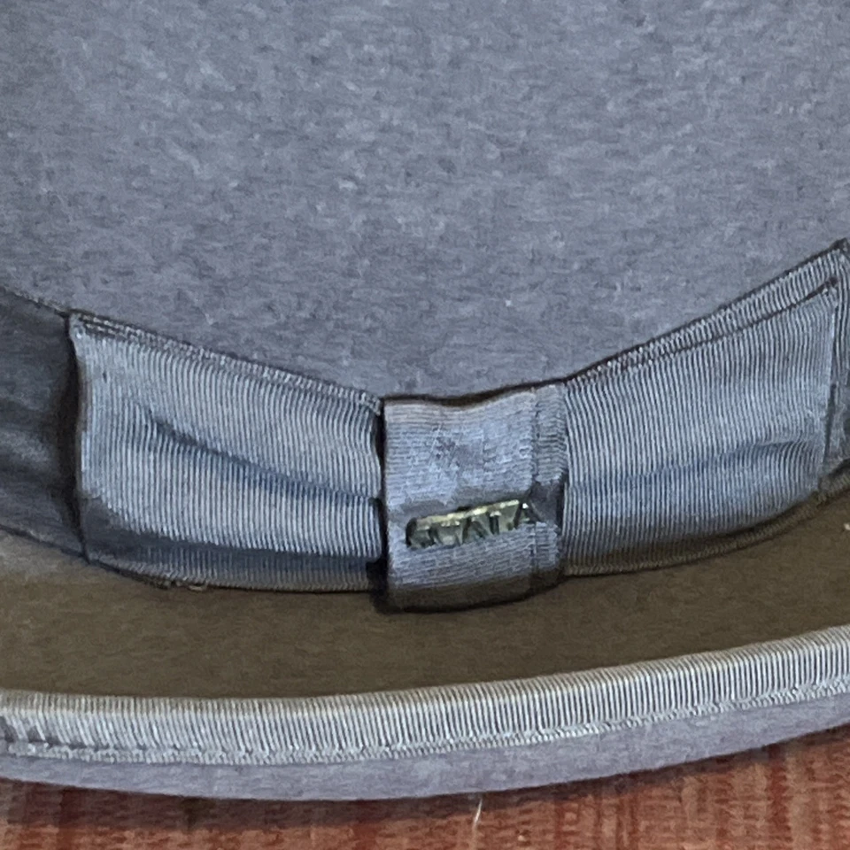 Antigua FABULOSA LANA VINTAGE Gorra Sombrero Sombrerero Loco Escala EE. UU. Foto 2 de 4