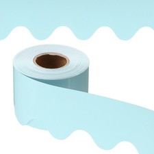 Bulletin Board Border, 65.5 Feet Poster Chalkboard Cork, Light Blue