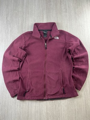 The North Face Damen 100 Glacier Full Zip Fleecejacke Gr. M Burgundy