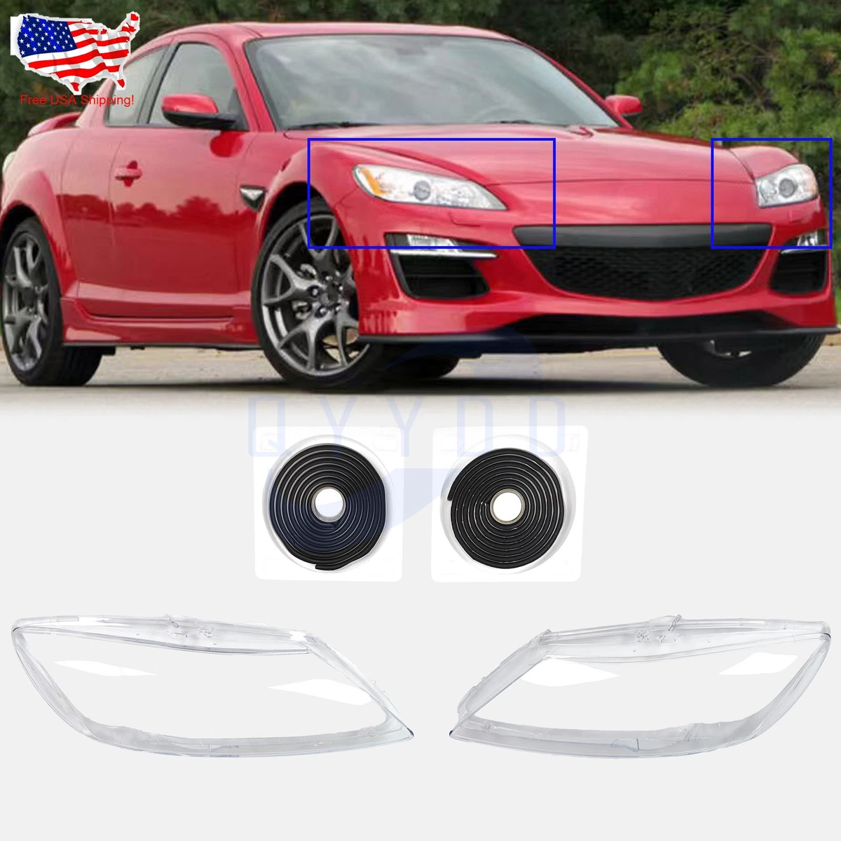 Left Headlights for Mazda RX-8 for sale | eBay