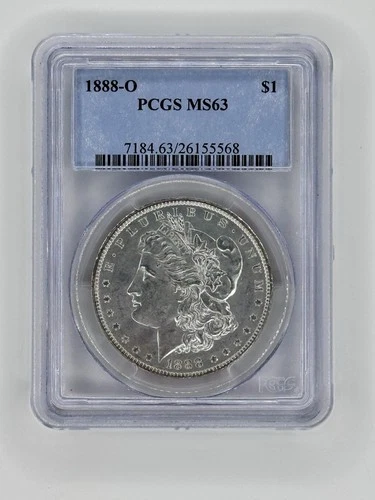 1888 Morgan Dollar New Orleans PCGS MS63 Uncirculated Silver $1 Coin