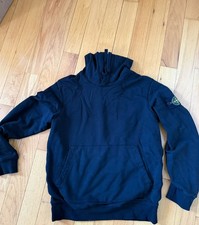 Men's Black Stone Island Hoodie Size L