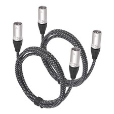 6FT 3-Pin XLR Male to Male Microphone CableXLR Male DMX Cable Patch Cords for...
