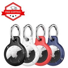 4 Pack IPX8 Waterproof Airtag Holder for Apple AirTags with Air Tag Keychain