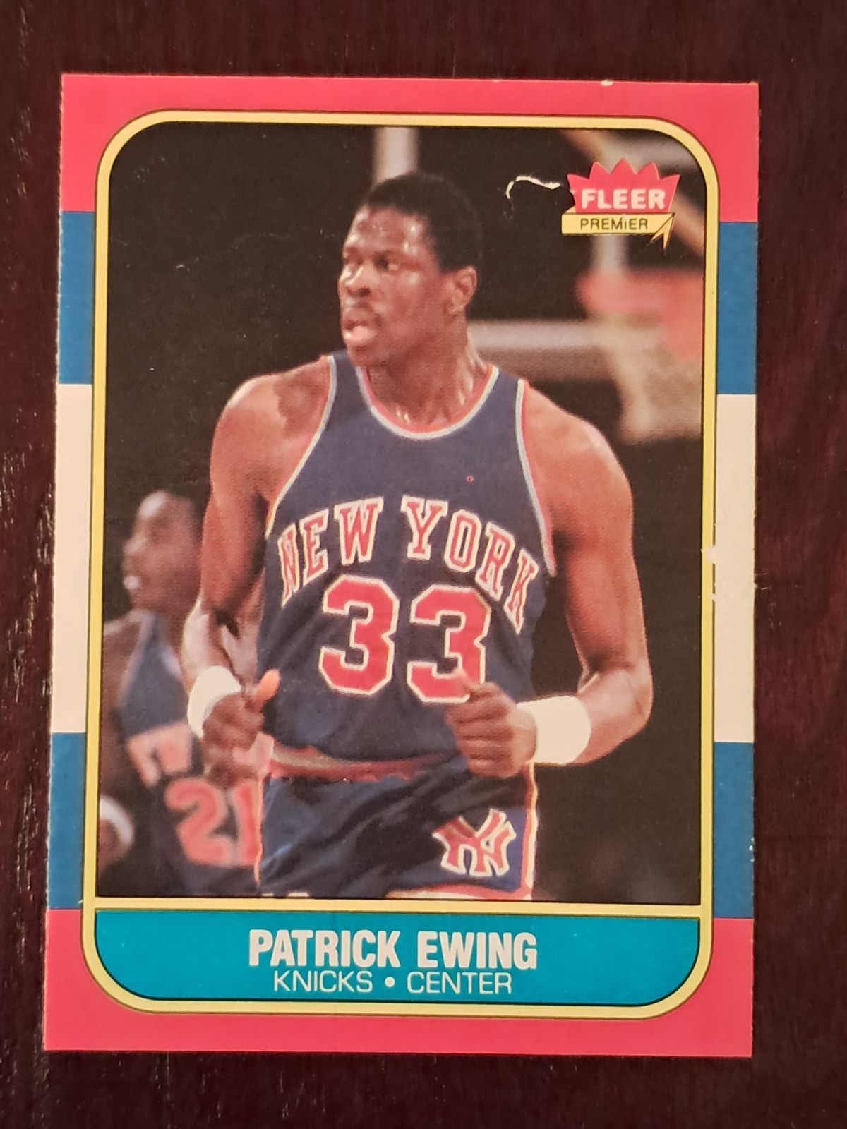1986-87 Fleer #32 Patrick Ewing New York Knicks Rookie