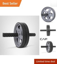 Travel-Friendly Abdominal Wheel with Foam Comfort Handles - Fitness on the Go 