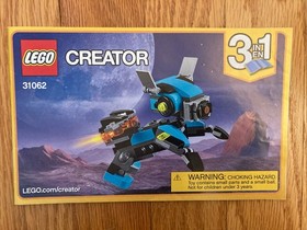 Dog Robot Manual and Box - Robo Explorer LEGO CREATOR (31062) - USED, READ DESC